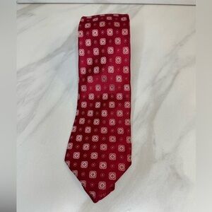 Boss Hugo Boss classic corpcore red floral silk necktie